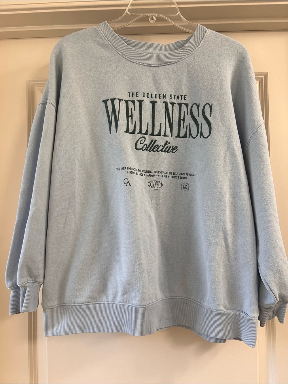 Old Navy SoComfy Oversized Wellness Collective Logo Sweatshirt in Blue